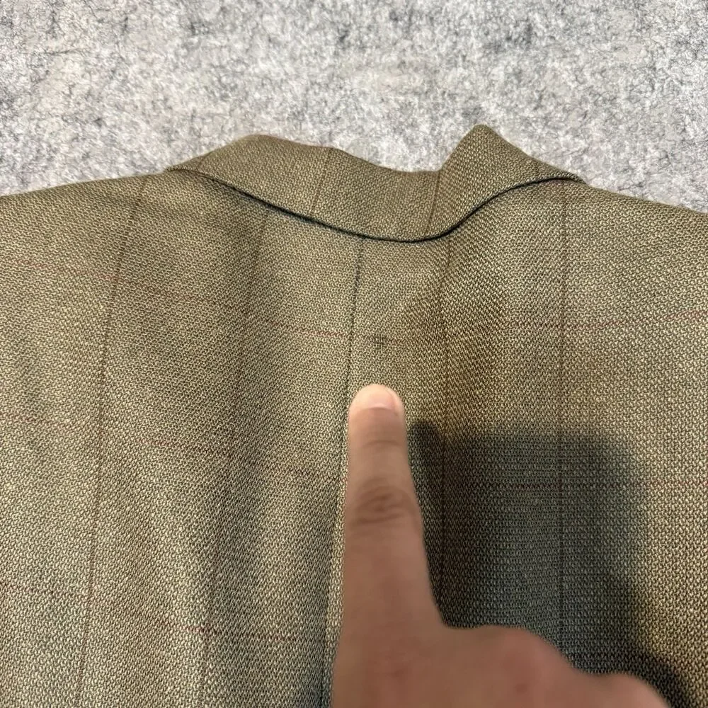 Vintage 90s Polo University Ralph Lauren Men's Jacket Size 41 Silk Wool Tweed